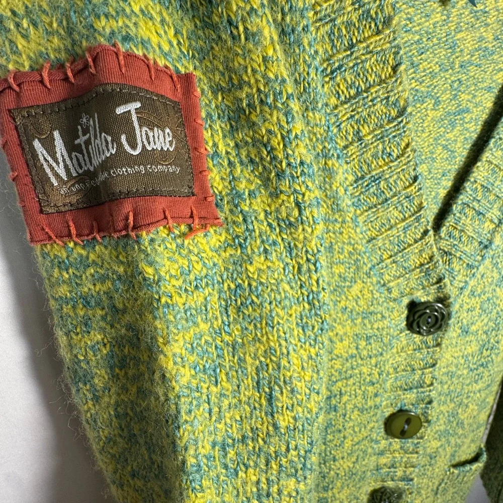 Matilda Jane Green and Yellow‎ Knit Cardigan